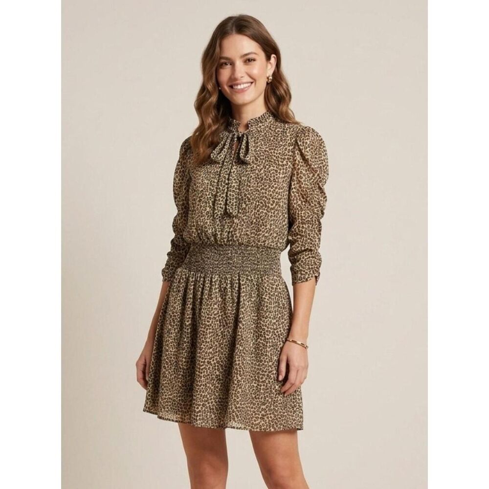 Unbranded Women's Brown and Tan Dress